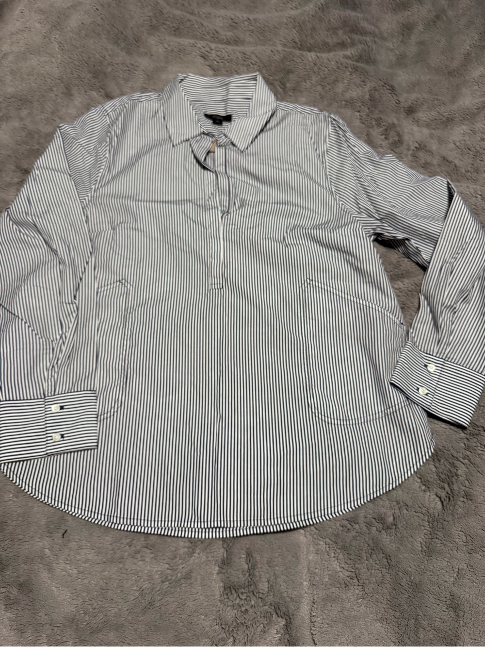 J Crew Poplin Popover Shirt